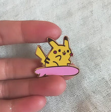 Load and play video in Gallery viewer, Surfing Pikachu pin
