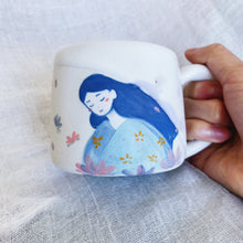Load image into Gallery viewer, Blue lady mug
